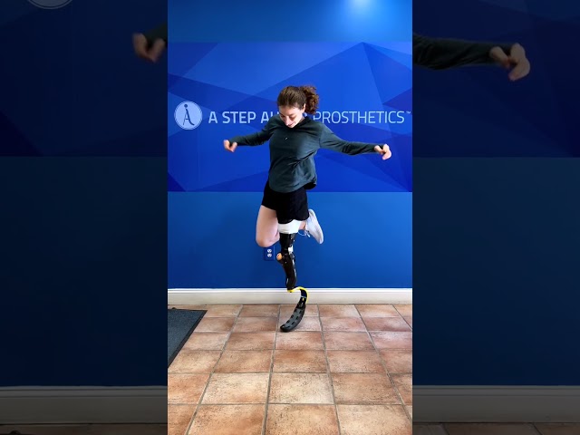 Maya Rotationplasty Amputee gets 1st Running Blade Prosthesis