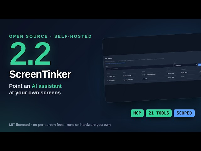ScreenTinker 2.2: Point an AI at Your Screens (Open-Source Digital Signage)