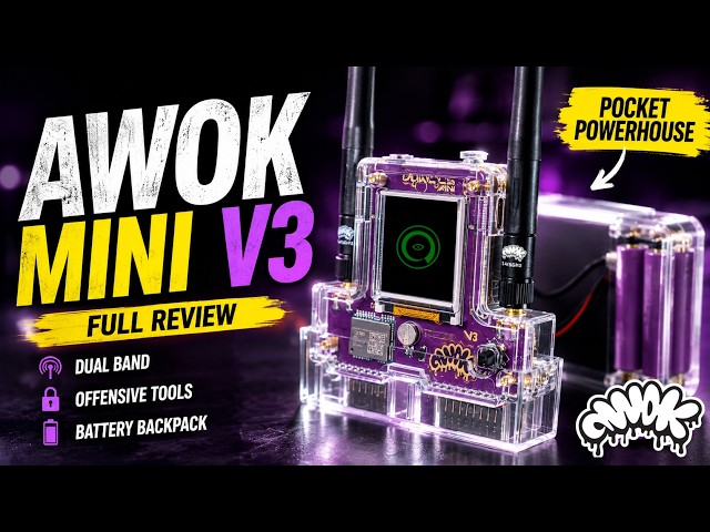 AWOK Dual Mini V3 Review | ESP32 Marauder, Flipper Zero & Battery Backpack