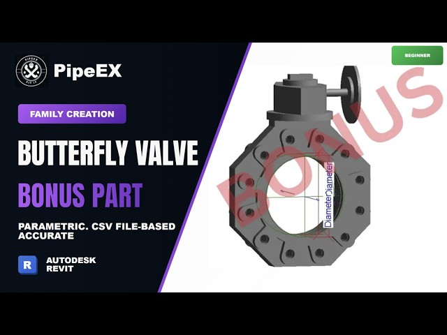 Revit MEP Tutorial: Create a Parametric Butterfly Valve Family - Bonus Part