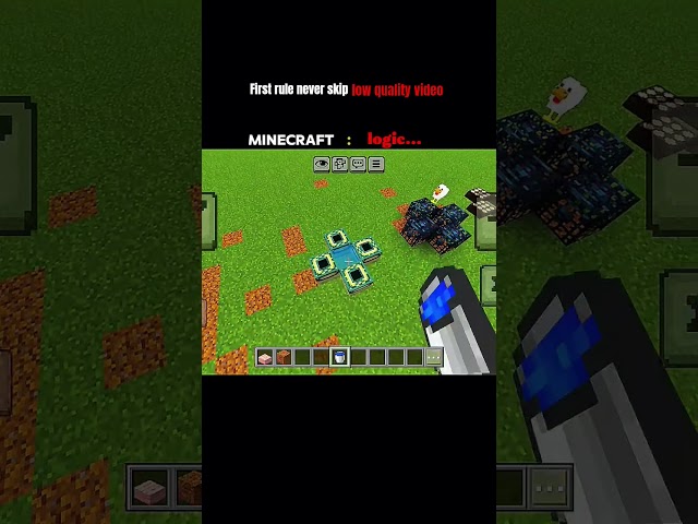What kind of logic is this in Minecraft? 😭😭 never skip low quality video!! please subscribe 😭😭!!