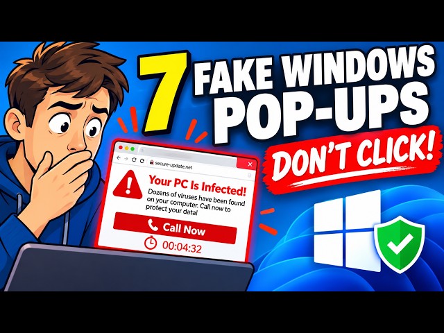 Top 7 Fake Windows Pop-ups You Should Never Click