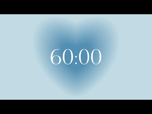 1 Hour Study Timer ⏰𐙚❄️ | 60 Minute Countdown | Focus & Productivity🎐 🐳˚
