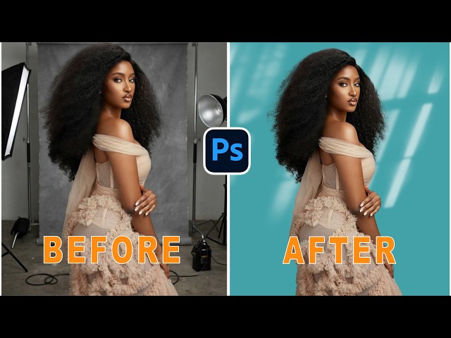 How to Change Studio Backgrounds Without Losing Hair Detail  in Photoshop