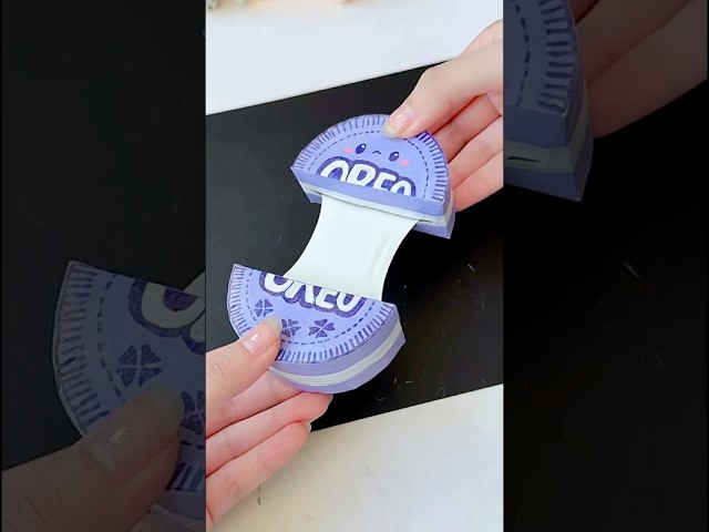 DIY OREO Cookies squishy🍪 #tonniartandcraft #diy #craft #art #love #shorts
