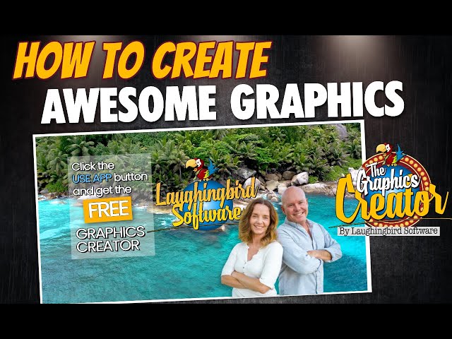 How to make a Facebook AND YouTube Graphic in under two minutes- (using The Graphics Creator)