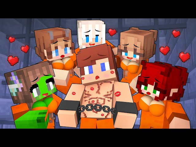 Prisoner JJ is Very Popular in Prison with Local Girls - Minecraft Animation with Mikey