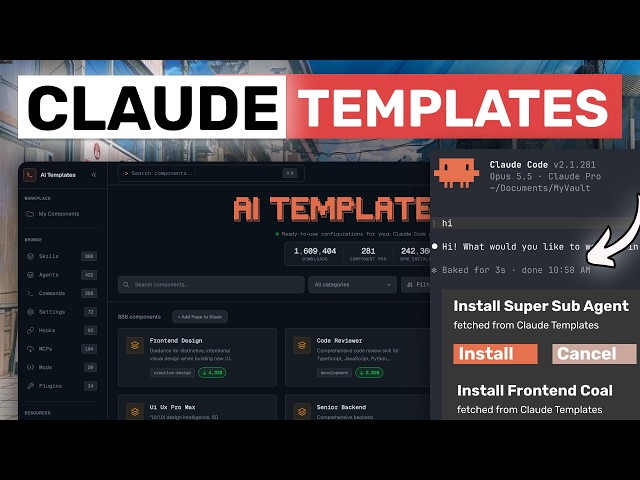 Claude Code Templates: SIMPLEST WAY to MAKE CLAUDE CODE WAY BETTER!