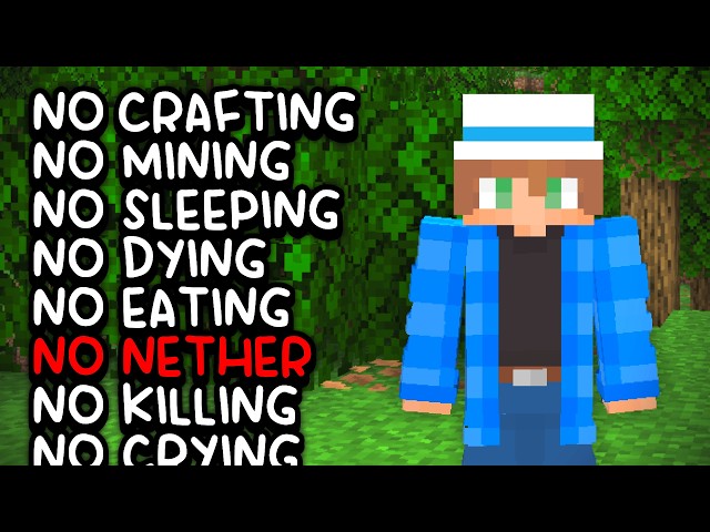 I Beat Minecraft with ZERO Advancements