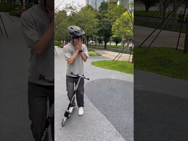 Honest reaction when you see Fiido new e-scooter👀🛴#fiido #escooter #escooterchallenge #edit #wheelie