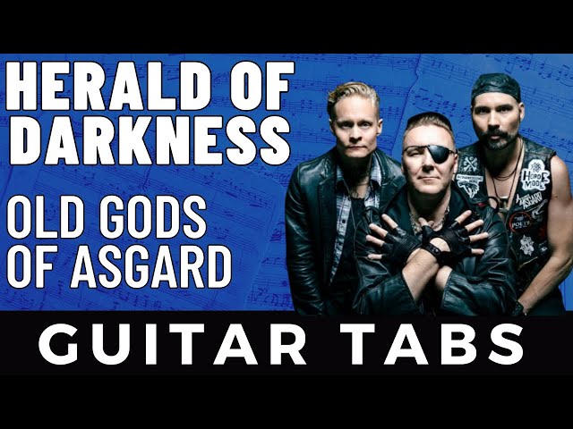 Old Gods Of Asgard - Herald Of Darkness | Accurate Guitar Tabs