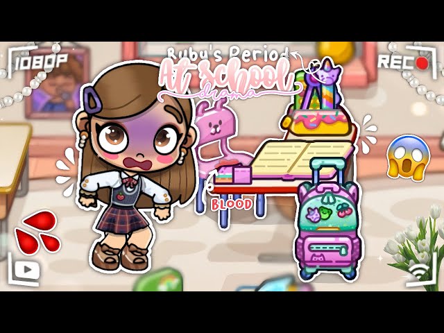 RUBY'S PERIOD AT SCHOOL *DRAMA*🩸😨|| *VOICED🔊* || AVATAR WORLD