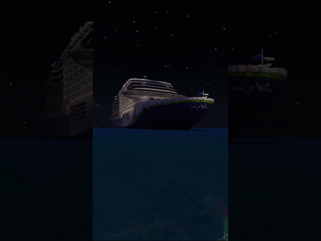 Minecraft Cruise Ships Day Vs Night! #shorts #minecraft #cruise #ship #relatable