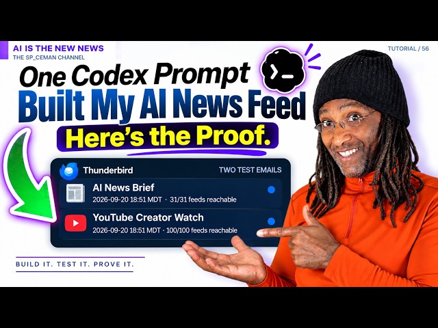 One Codex Prompt Built My AI News Feed - Here's the Proof