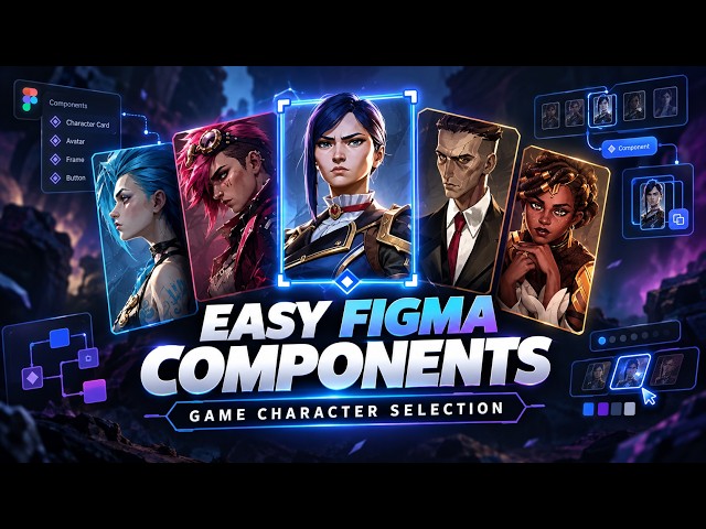 Create a Pro Game Character Select Screen in Figma