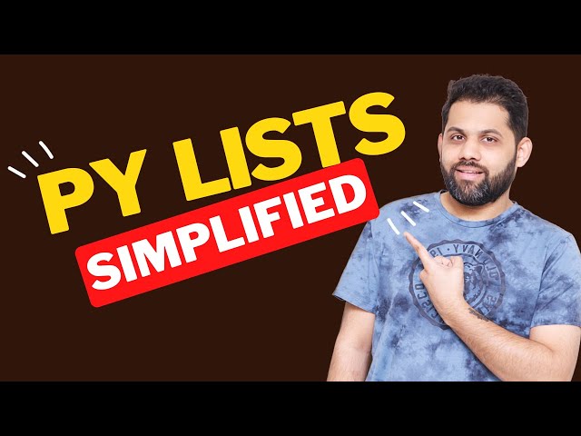 List in Python [Simplified] with hands-on