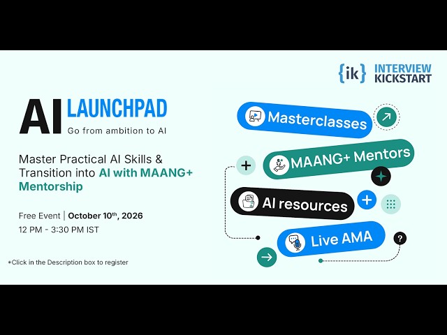 AI Launchpad: Learn Generative AI, LLMs & Agentic AI | Live session