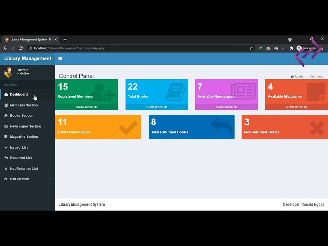 Library Management System in PHP MySQL with Source Code - CodeAstro