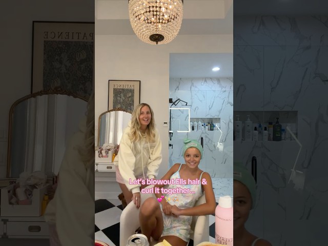 Ells hair tutorial 💕🫶🏼✨ #fyp #viral #momsnddaughter #grwm #hair