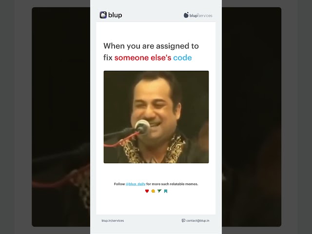 When your old code comes back to haunt you 😂👨‍💻 Blup Tool Low Code app Builder...