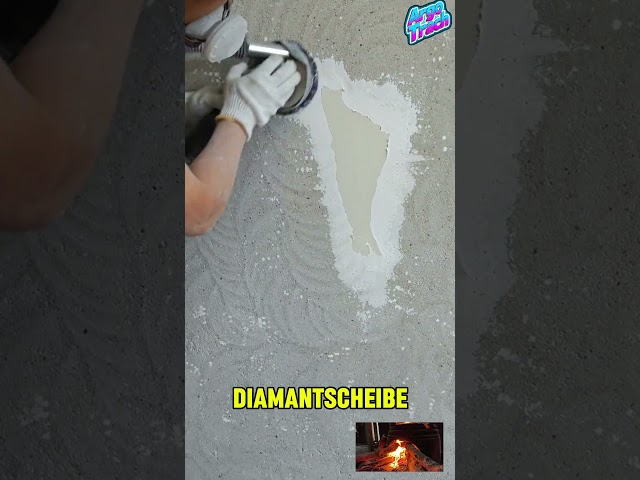 How do you get old concrete perfectly smooth? The secret to concrete grinding! 🧱