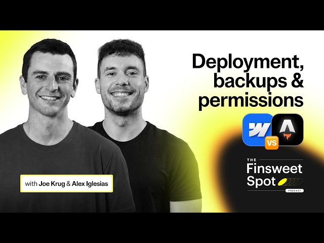 Webflow vs. Astro: Deployment, cloud, media, backups, permissions | The Finsweet Spot