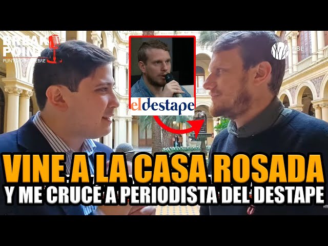 🔴FUI A LA CASA ROSADA Y ME CRUCÉ CON PERIODISTA K ANTI MILEI | BREAK POINT