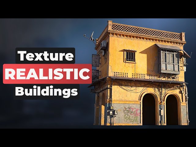How to texture REALISTIC buildings in Blender #b3d