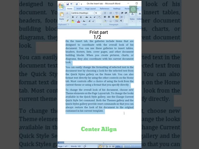 MS Word Center Text in 5 Seconds! | Quick & Easy Guide