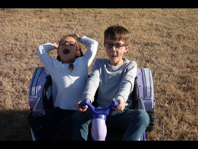 come ride in the passenger seat as Aiden drives his power wheel, filmed in vr180