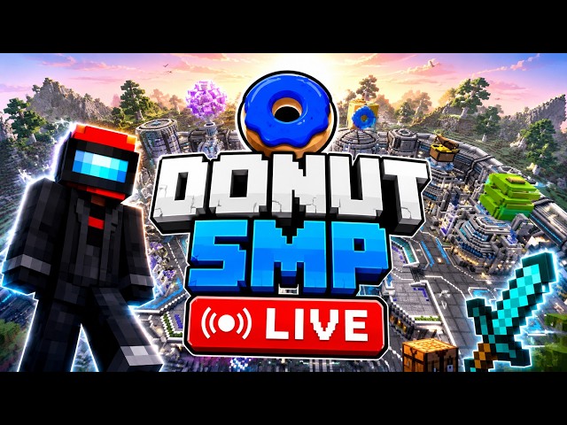 DONUT SMP LIVE  || LOOTDROP ||GAMBLING 1B+ ||PER BASE EC LOOT MONEY || PUSHING MEDIA#72||#donutsmp