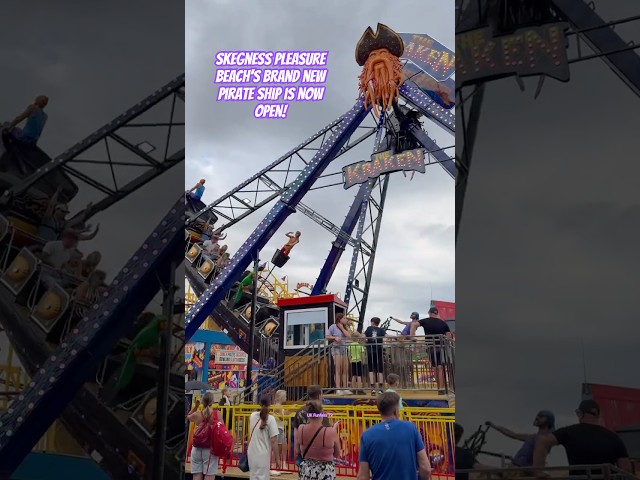 NEW FOR 2026 - The Kraken Pirate Ship Is Now Open at Skegness Pleasure Beach! 🏴‍☠️ #newride #shorts