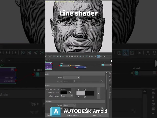 Line shader in Arnold