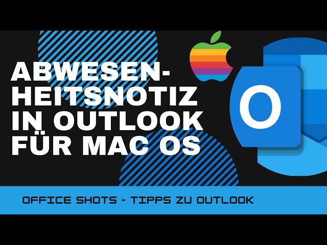 Abwesenheitsnotiz in Outlook auf Mac einrichten (Außer Haus / Automatisch antworten) #Shorts