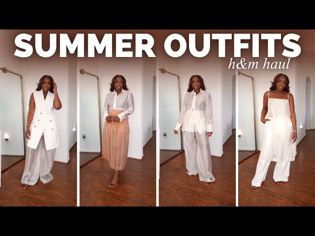 NEW IN H&M HAUL SPRING/SUMMER 2025! Fashion Outfits, Spring Collection, All-White Outfits