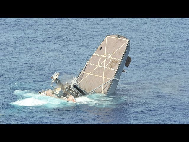 Sinking Exercise during RIMPAC • Hits by Missiles and Torpedoes [Compilation]