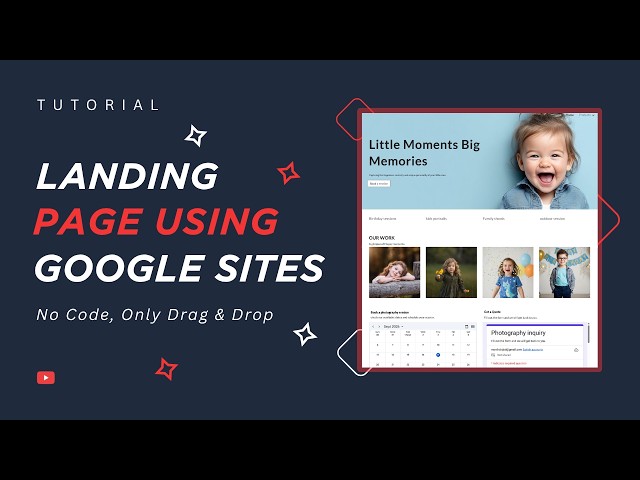 How to Build a Professional landing page in Minutes using google sites