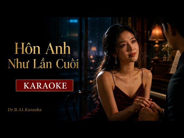 Hôn Anh Như Lần Cuối | CINEMATIC KARAOKE | Rumba | Dr.B.AI.Applications
