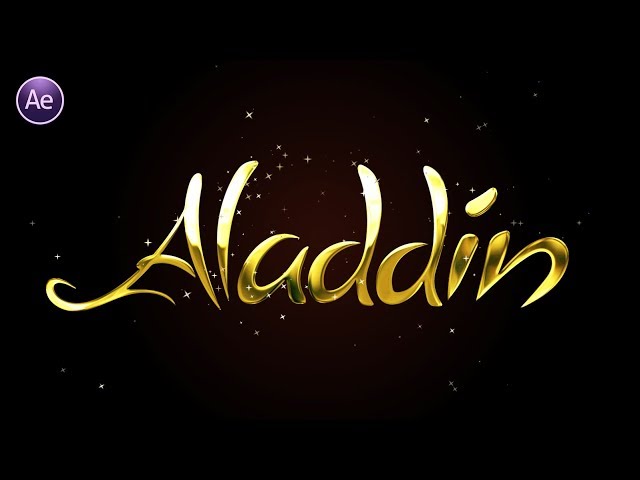After Effect Logo & Text Animation - Shine & Golden Logo Animation Tutorial