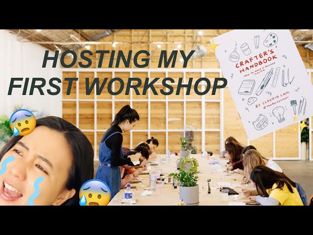 STUDIO + WORKSHOP VLOG (HOSTING MY FIRST CLAY WORKSHOP)