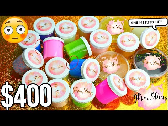 $400 GLITTER SLIMES SLIME PACKAGE REVIEW! IS IT REALLY WORTH $400 !  CRAZY!!