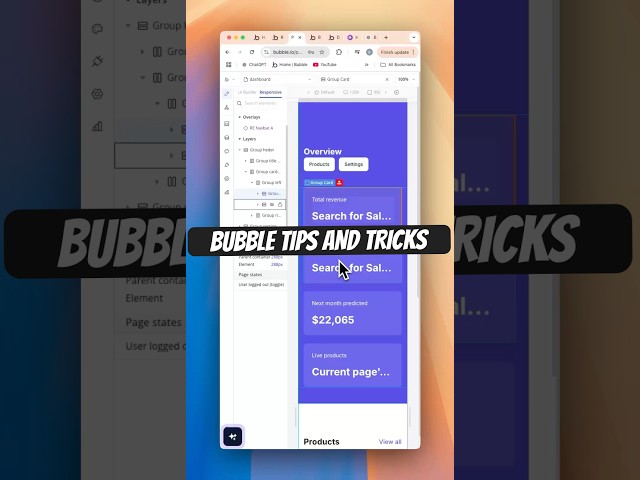 This Hidden Bubble.io Trick Will Save You Time! #coding #nocode #bubble