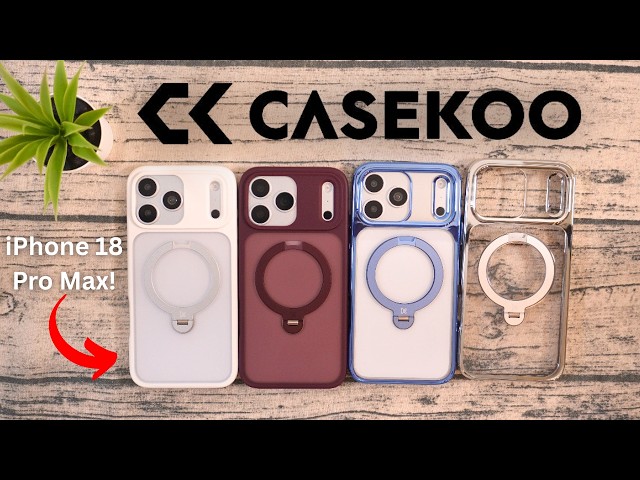 CASEKOO STANDKOO iPhone 18 Pro Max Case REVIEW! // BEST Kickstand Case? // Burgundy + Glacier!