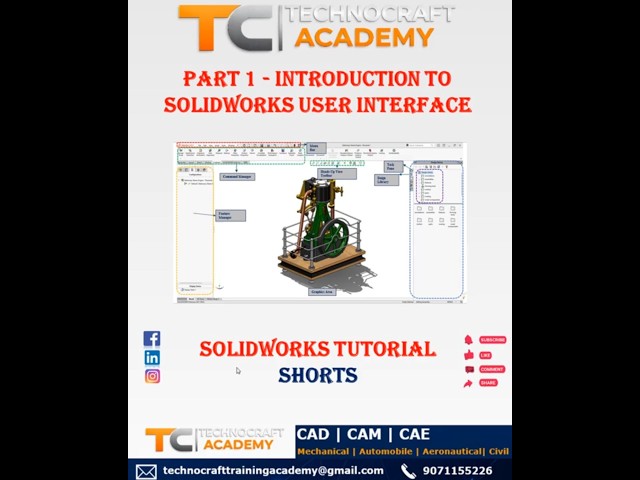 Part 1  - Introduction to Solidworks User Interface #solidworks