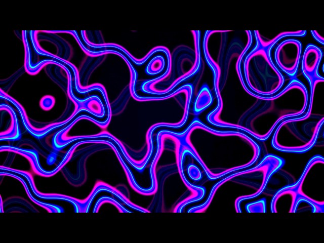 LoopVibe 4K - Flujo Líquido Neón Rosa y Azul 4K (2 Horas) - Sin Audio