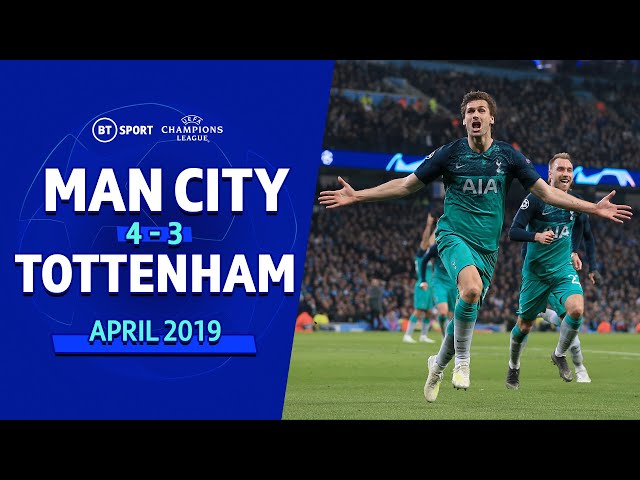 Man City vs Spurs (4-3) | Llorente Crushes City Hearts In Classic | UEFA Champions League Highlights