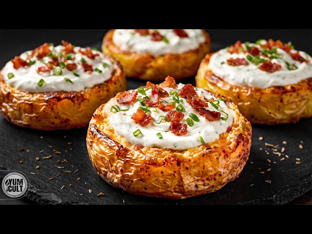 Just PRESS potatoes and bake! My family begs for these crispy rounds!