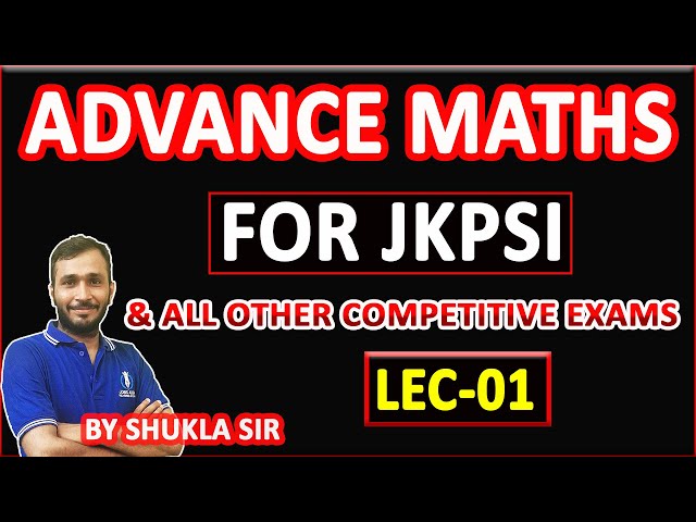 Advance Maths|| LECTURE 01|| Height and Distance part -1|| BY SHUKLA SIR||@JobsAdda786