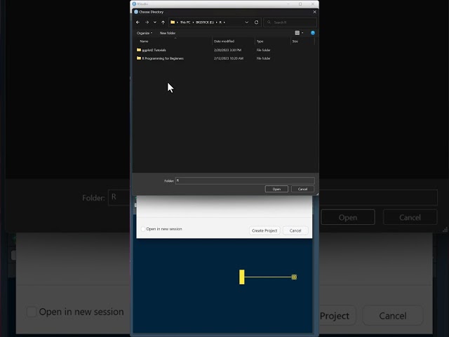 R Studio: Setting Up a Project in R Studio