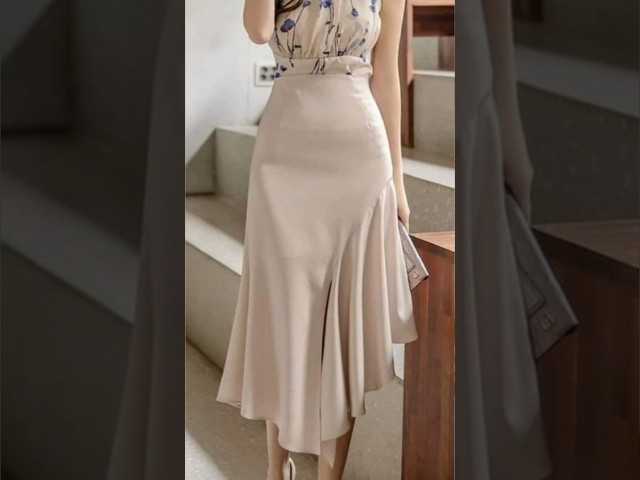Stylish latest Skirt Design Cutting & Stitching Easy Tricks ✂️ || #fashion #stylingskirt #sewing
